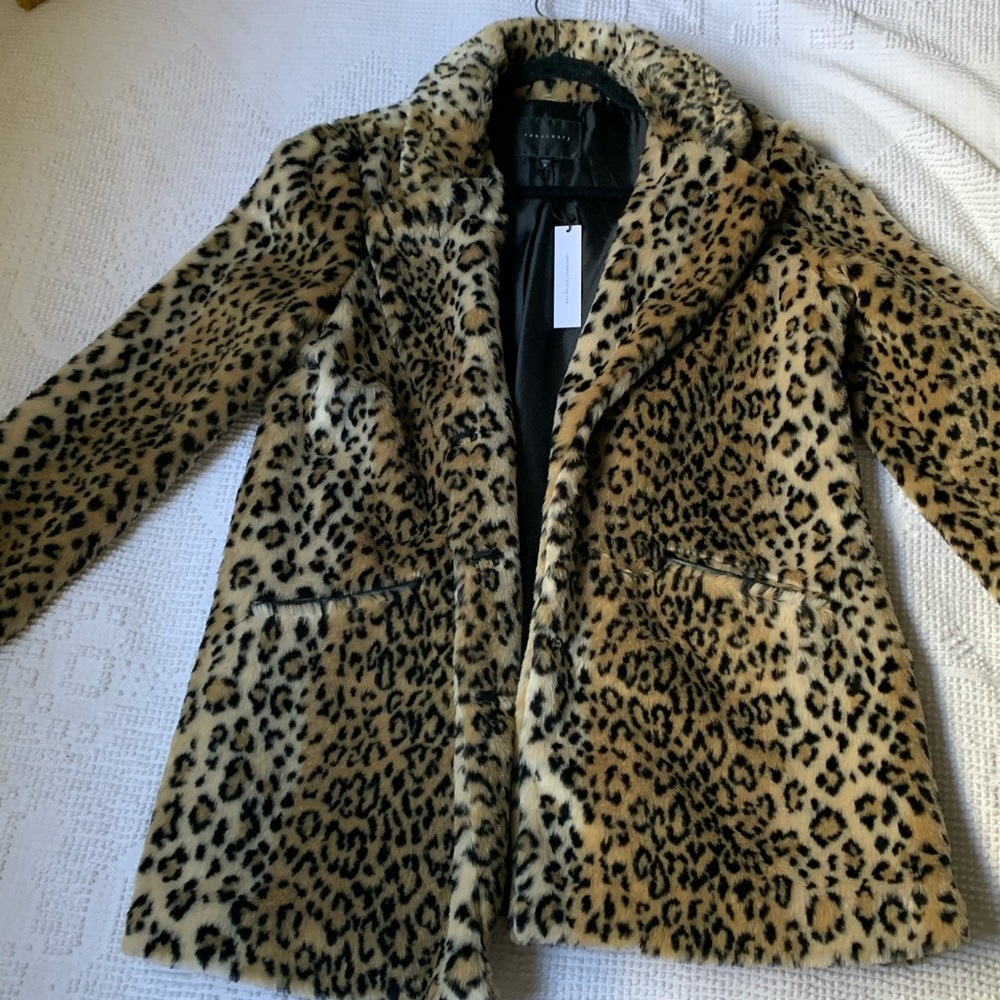 Leopard print coat